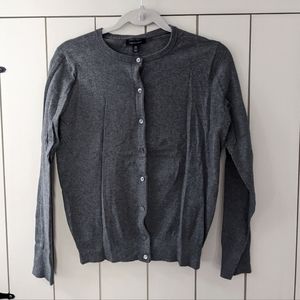 🌷Grey cardigan work wear office clothes Lands End